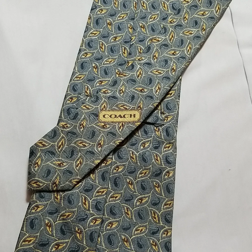 Coach 100% silk necktie